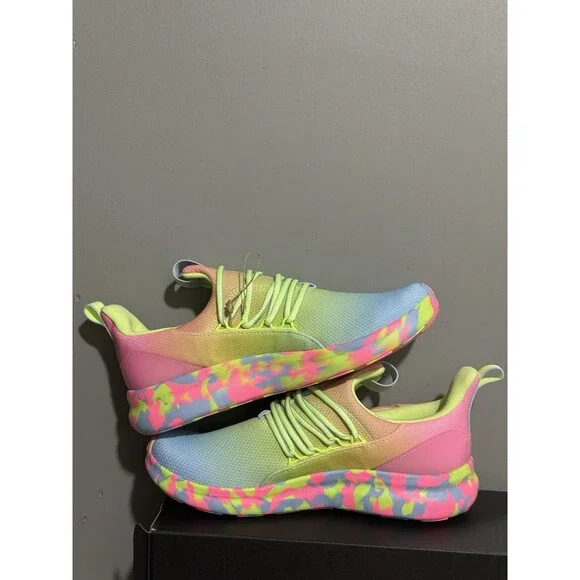 New Adidas Big Kids Girls SZ 7 Lite Racer Adapt 7.0 Running Gym Slip On Shoes - Picture 10 of 15